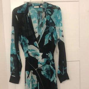 Brand New beautiful sheer dress with slit